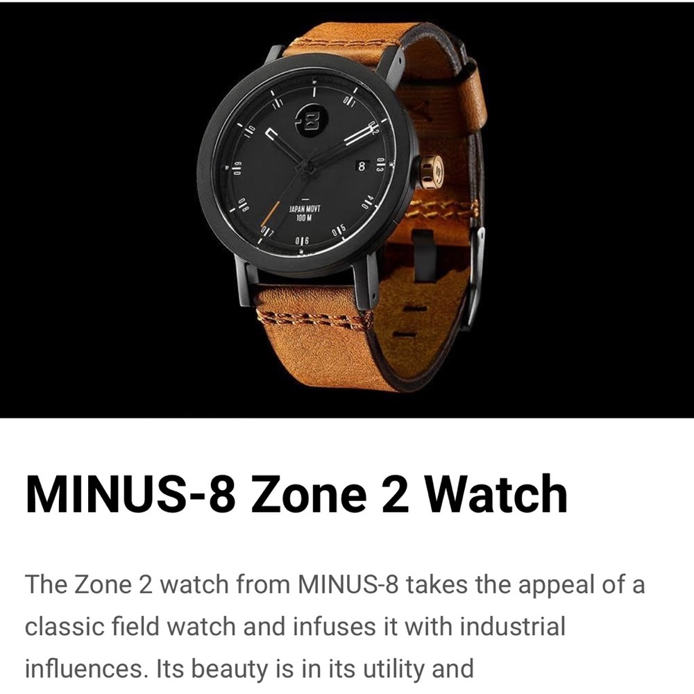 Minus-8 zone 2 watch